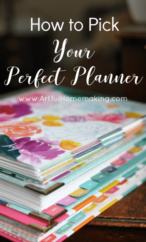 pick perfect planner