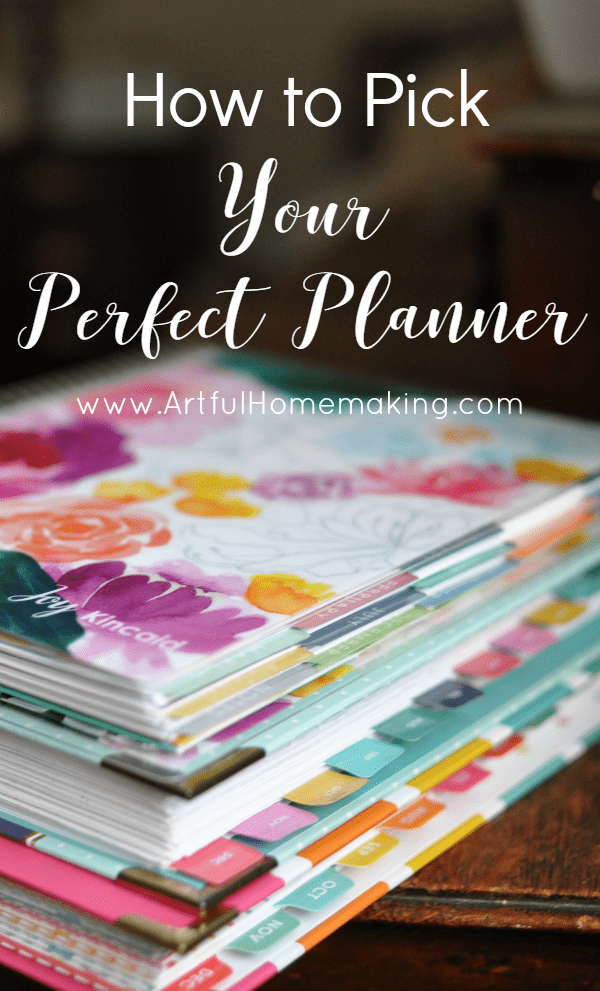 how to pick your perfect planner