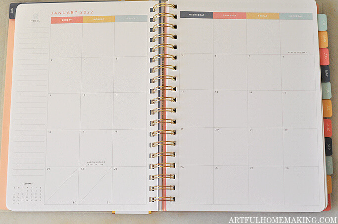 planner calendar pages