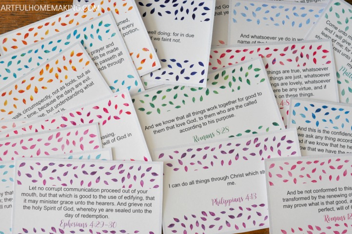 Foundation Verses Mini Scripture Cards - Bored and Busy Mama