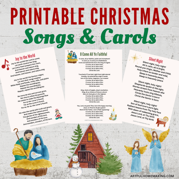 printable Christmas songs