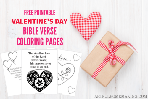Valentine’s Day Coloring Pages with Bible Verses