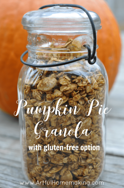 pumpkin pie granola