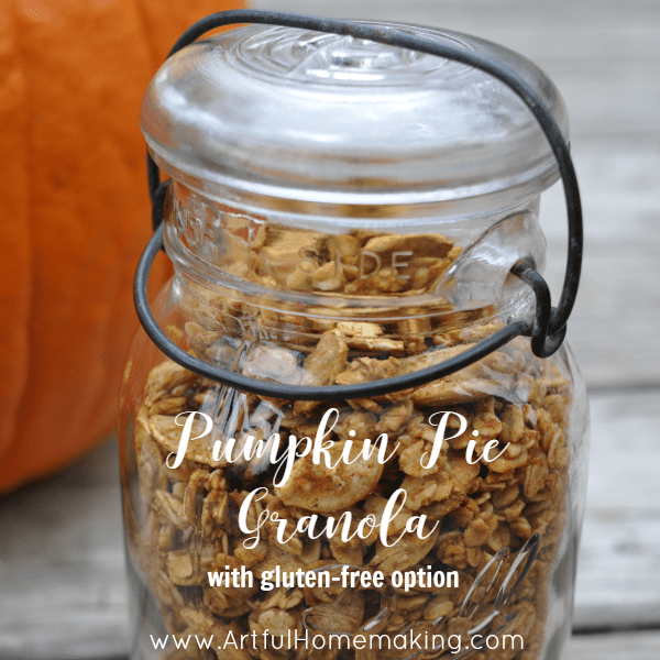 Pumpkin Pie Granola {Gluten-Free Option}