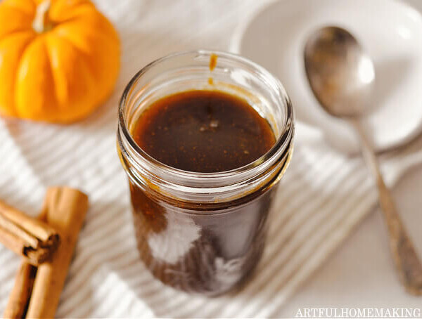 homemade pumpkin spice coffee syrup