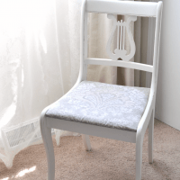 Raw Silk Mineral Paint Chair Makeover