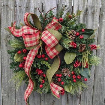 farmhouse christmas wreath