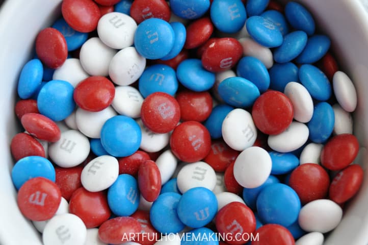 m and m patriotic cookies