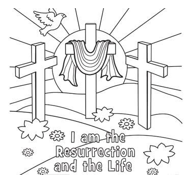 resurrection coloring page