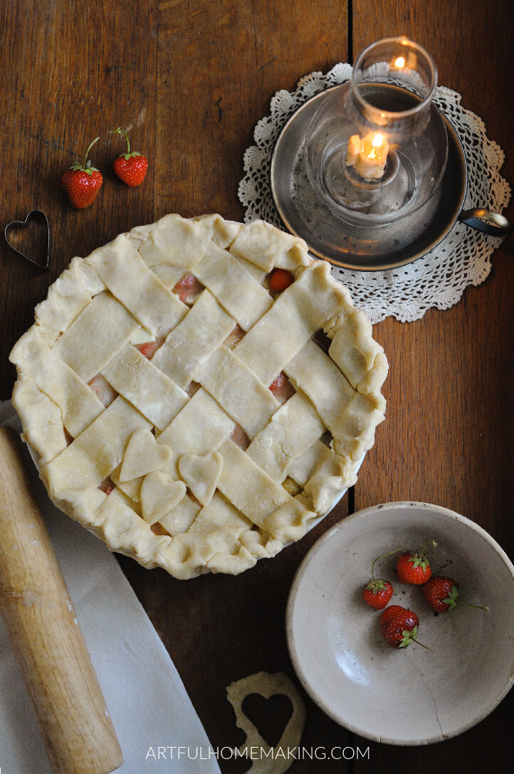 naturally sweetened strawberry pie