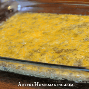 easy sausage breakfast casserole THM