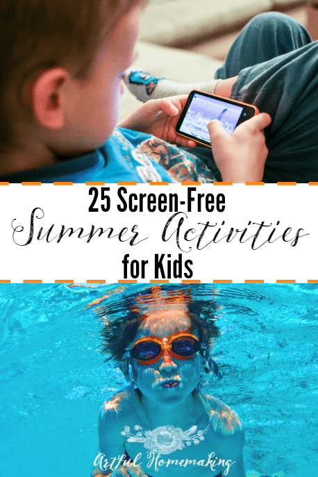 screen free summer