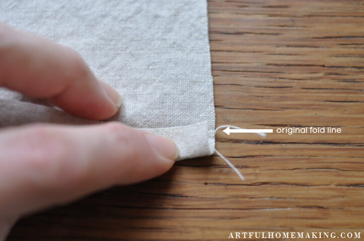 how to sew cloth napkins