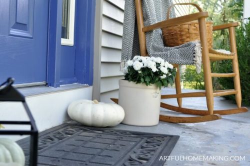 Farmhouse Inspired Fall Front Porch Tour