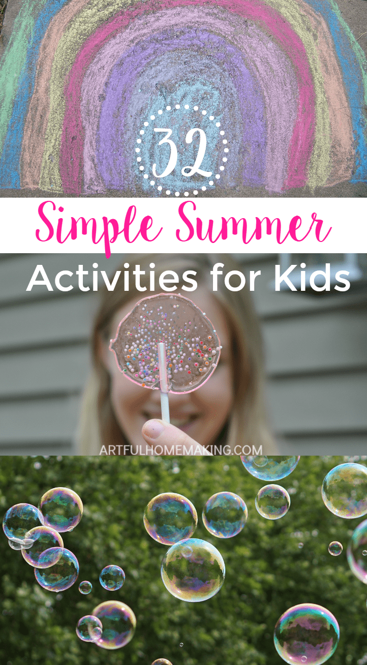 This post has some great simple summer activities for kids!