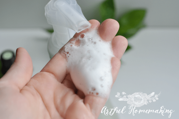 peppermint foaming hand soap