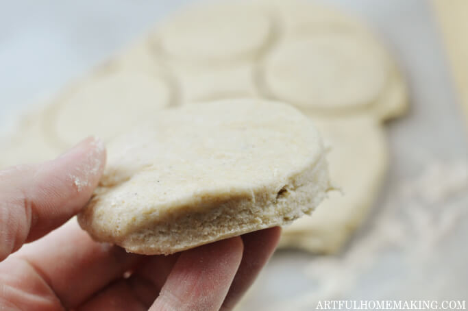 how thick to roll out biscuit dough