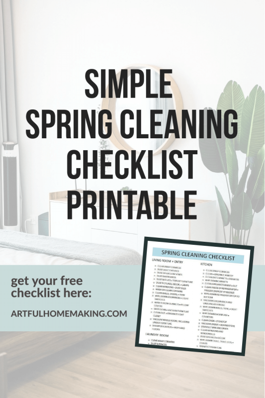 Spring Cleaning Checklist