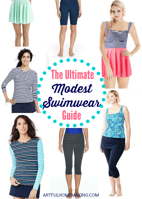 Modest Swimwear can be hard to find, but this Ultimate Modest Swimwear Guide is here to help!