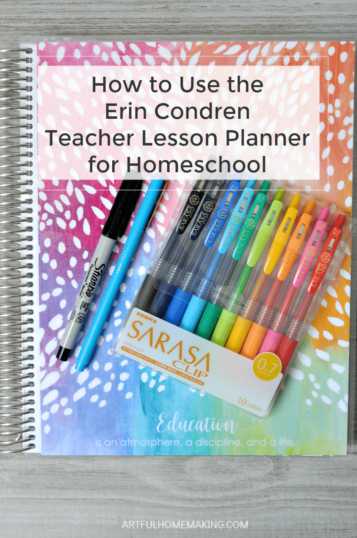 Yes, you can use the Erin Condren Teacher Lesson Planner for homeschool! Here's how.