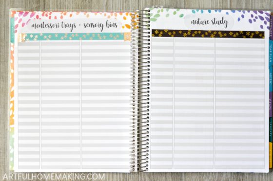 Use the Erin Condren Teacher Planner for Homeschool - Artful Homemaking