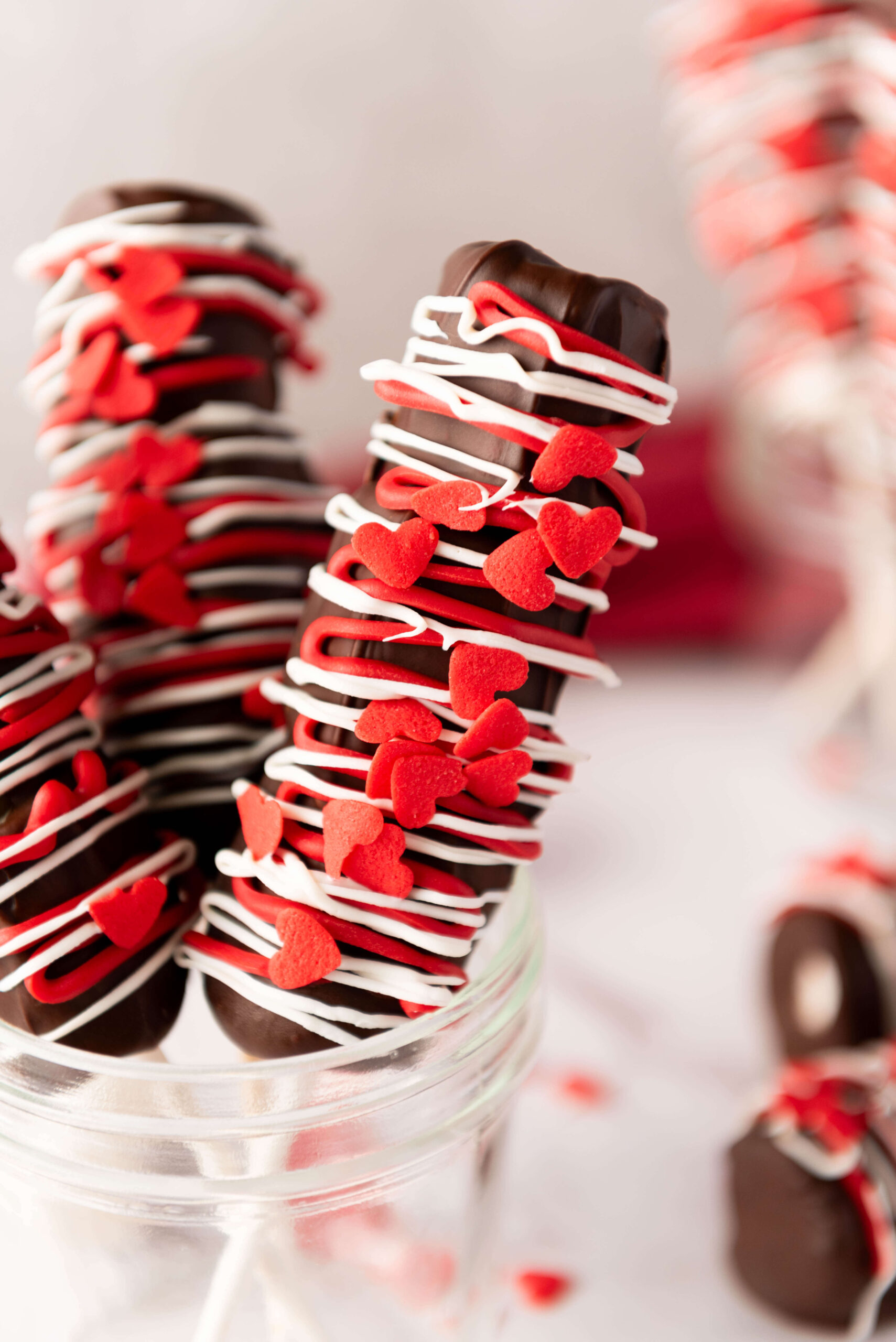 valentine's day marshmallow pops in a jar