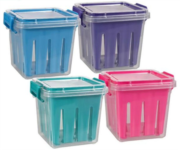 dollar store veggie storage containers